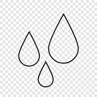 water droplets, rain, raindrop, mist icon svg