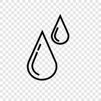 water droplets, rain, weather, precipitation icon svg