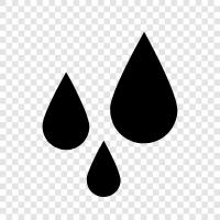 water droplets, rain droplets, mist, fog icon svg