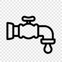 water, tap, faucet head, kitchen icon svg