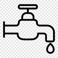 water faucet, water hose, water heater, water filter icon svg