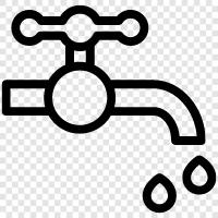 water faucet, water fountain, water dispenser, water cooler icon svg