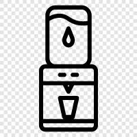 Wasserfiltration, Wasserfilter, Wasserreiniger, Wasserspender symbol