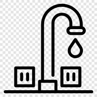 water, tap, dispenser, shower icon svg