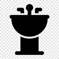 water, kitchen, bathroom, faucet icon svg