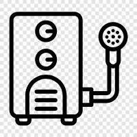 water heater, propane water heater, natural gas water heater, solar water icon svg