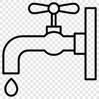 Wasser, Wasserhahn, Waschbecken, Badezimmer symbol
