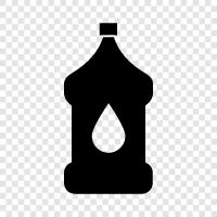 Wasser, Trinken, Hydratation, Wasserflasche symbol