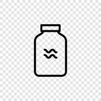 water, plastic, recycled, sustainable icon svg