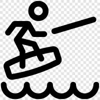 water, sport, extreme, stunts icon svg