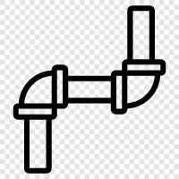 su borusu, gaz borusu, kanalizasyon borusu, petrol borusu ikon svg