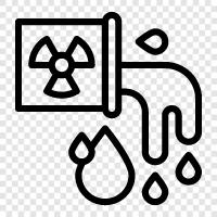 water pollution, water contamination, wastewater, wastewater treatment icon svg