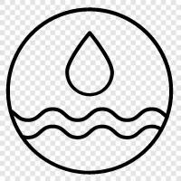 water resources, water conservation, water use, water usage icon svg