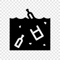 water runoff, water contamination, water treatment, water quality icon svg