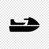 water ski, hydroplane, racing, water icon svg