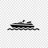 water skiing, rental, sport, fun icon svg