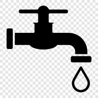 water tap, tap water, faucet, shower icon svg