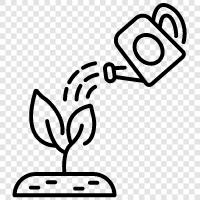 water the plants, water the plant icon svg