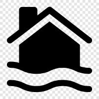 water, disaster, weather, flooding icon svg