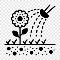 watering can, watering schedule, watering plants, watering containers icon svg