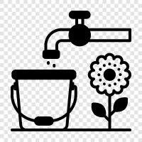 watering can, garden, plants, soil icon svg