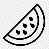 watermelon, slice, fruit, summer icon svg