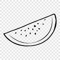 watermelon, slice, fruit, summer icon svg