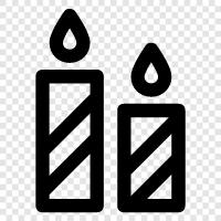 wax, wick, flame, votive icon svg