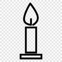 wax, flame, wick, votive icon svg