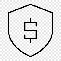 ways to protect money, ways to keep money, protect money icon svg