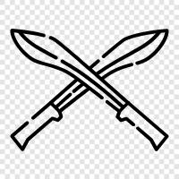 weapon, knife, combat, thrust icon svg