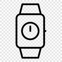 Wearable Technologie, Android Wear, Apple Watch, Samsung Gear S2 symbol