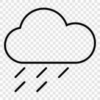 weather, precipitation, clouds, thunderstorms icon svg