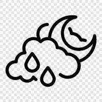 weather, clouds, precipitation, thunderstorms icon svg