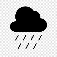 weather, clouds, precipitation, thunderstorms icon svg