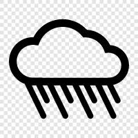 weather, clouds, precipitation, thunder icon svg