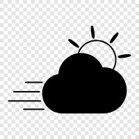 Weather, Forecast, Rain, Cloudy icon svg