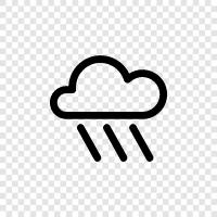 weather, clouds, precipitation, thunderstorms icon svg