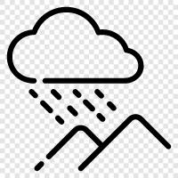 weather, clouds, thunder, rainbows icon svg