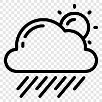 weather forecast, rain, wind, thunderstorm icon svg