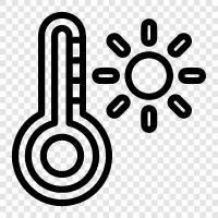 hava, ısı, sıcaklık, merkür ikon svg