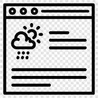 weather report, weather map, weather radar, weather satellite icon svg