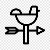 weather vane, weather, weather indicator, weather station icon svg