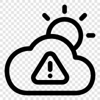 weather warnings, tornado watch, severe weather warnings, flash flood watch icon svg