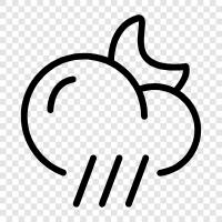 weather, thunder, lightening, rainfall icon svg