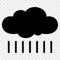 weather, clouds, precipitation, thunderstorm icon svg