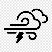 weather, lighting, storm, hurricane icon svg