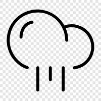 weather, clouds, precipitation, thunderstorm icon svg