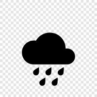 weather, clouds, precipitation, rainfall icon svg