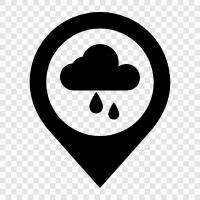 weather, clouds, precipitation, thunderstorms icon svg